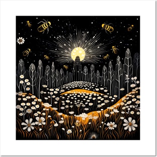 Bees Going Home Posters and Art